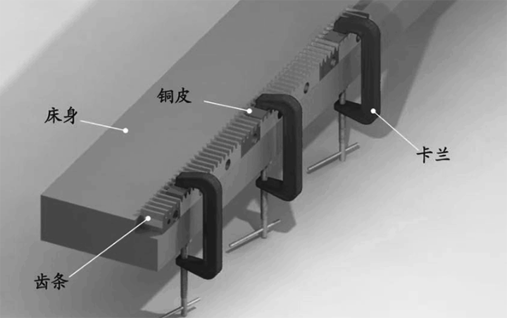 齒條安裝步驟一